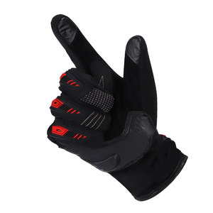 Guantes de invierno de cuero térmico al por mayor para motocicleta y scooter con agarres antideslizantes, ligeros, de dedo completo, unisex, con correa - Product Image 5