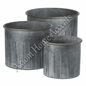 Ensemble de pots suspendus modernes par Axiom Home Accents pour plantes succulentes et fleurs d'intérieur et d'extérieur - Design métallique élégant - Product Image 4