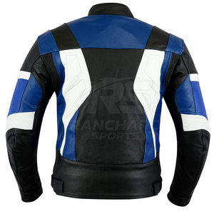 Protective Motorbike Leather Jacket Men Riding Gear Durable Racing Outdoor Streetwear Fashion Slim Fit Strong Material - Product Image 2