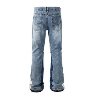 Jeans Azules Anchos para Hombre, Estilo Baggy, Rotos, Apilados, Pantalones de Mezclilla de Alta Calidad, Ropa Urbana - Product Image 3