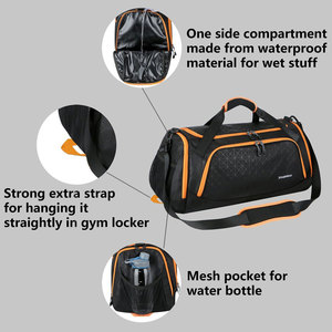 Adjustable Strap Backpack Soft Handle Waterproof Gym Fitness <b>Bag</b> Large Capacity Duffle Backpack Wet Dry Separation Travel <b>Bag</b> - Product Image 4