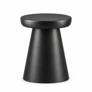 Minimalist Black Round <b>Stool</b> Modern Accent Seating Furniture for Living Room <b>Bedrooms</b> Lounge Entryway and Home Decor | Metalmark - Product Image 1