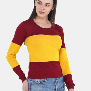 Chemises à manches longues pour femmes, dernier design, vêtements de mode, t-shirts en coton, nouveau design, strass, qualité supérieure - Product Image 5