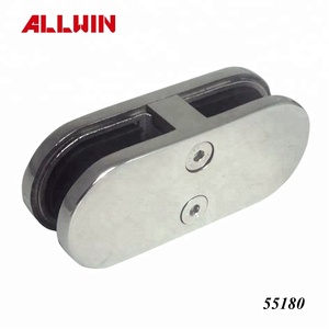Abrazadera de esquina de 90 grados de acero inoxidable de 2 vías para vidrio, conector de vidrio a vidrio, herraje para pasamanos y barandillas - Product Image 3