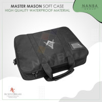 Étui souple de luxe MM Masonic - Cordura Franc-maçon (G) avec logo de qualité supérieure, fermeture éclair, léger et de haute qualité