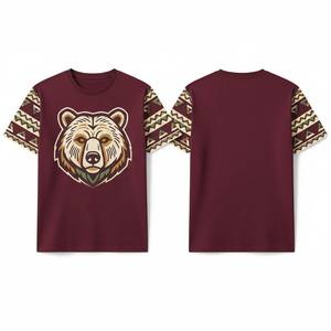 T-shirt imprimé esthétique foncé pour homme, manches courtes, streetwear, tee-shirt graphique, coton oversize, style urbain, haut pour homme - Product Image 1