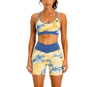 Premium <b>Seamless</b> Ribbed Gym Set Women Athletic Workout Fitness Training Stretch Activewear Sportswear Two Piece <b>Clothing</b> - Product Image 1