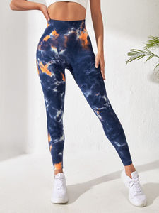 Leggings Deportivos con Estampado Tie Dye, Compresión, Cintura Alta, Pantalones de Yoga Sin Costuras para Mujer 2026 - Product Image 5
