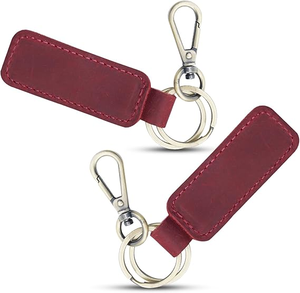 Llavero de Cuero para Regalos Empresariales, Llavero de Cuero para Coche con Forma de Corazón, Venta al por Mayor de Fábrica, Llavero de Cuero Personalizado - Product Image 4