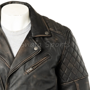 Factory Direct Sale <b>Men</b> Leather <b>Jacket</b> Real Genuine Leather Bomber Style <b>Winter</b> Outerwear Solid Color Top Leather <b>Jacket</b> - Product Image 5