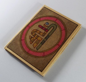 Cuaderno de Tapa Dura para Oficina y Escuela, con 48 Hojas (96 Páginas) Impresas, Papel de Plátano Auspicioso Reciclado Hecho a Mano - Product Image 3