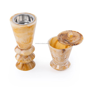 เตาเผาเครื่องหอมไม้กฤษณา Mystic Oud Resin Mubkhar หรูหราสไตล์อาหรับ สำหรับจุดธูปทางศาสนา ทำจากวัสดุธรรมชาติ 100% เป็นมิตรต่อสิ่งแวดล้อม เหมาะสำหรับตกแต่งบ้าน รุ่นพิเศษ - Product Image 6