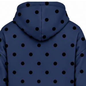 <b>Navy</b> Blue Black <b>Women's</b> Winter Pullover <b>Hoodie</b> Oversized Fleece Hooded Sweatshirt Drawstring Long Sleeve Kangaroo Pocket Custom - Product Image 4