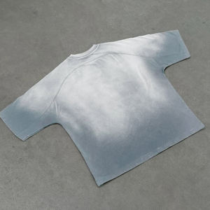 Camiseta al por mayor en blanco con lavado ácido para hombre, fabricante de ropa en China - Product Image 6