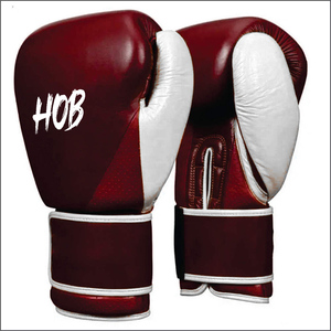 Black Cowhide Leather Boxing Training Gloves for Heavy Punching <b>Bag</b> Kickboxing Sparing Fighting Gloves - Product Image 4