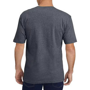 Men's Casual Summer Cotton V-Neck T-Shirts Short Sleeve with Pocket 220 Grams Fabric <b>Weight</b> <b>Blank</b> Design for Customization - Product Image 3