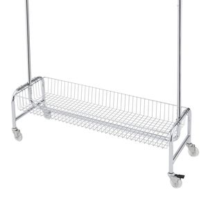 Appendiabiti Robusto con Cesto Girevole su Ruote, 2 Pezzi/Cartone, per Appendere Vestiti - Product Image 6