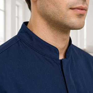 Ensemble de blouses médicales souples unisexe à col en V, extensibles, respirantes, anti-bouloches, uniforme d'hôpital pour médecins et infirmières - Product Image 2