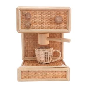 Máquina de Café de Juguete para Niños, Juego de Rol, de Ratán Natural, Cafetera de Juguete para Niños, Venta al por Mayor, Fábrica de Vietnam - Product Image 2