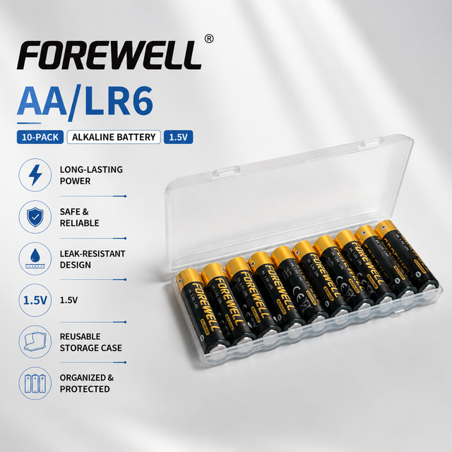 High Capacity LR6 AA Alkaline Battery 1.5V Leakproof Long Lasting 2700mAh Power OEM Factory Wholesale Private Flashlight Toys