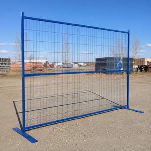 Panneau de clôture en treillis soudé temporaire robuste galvanisé pour chantier de construction en Australie, barrière de sécurité pour usage extérieur - Product Image 1