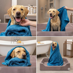 Serviettes de qualité supérieure, douces et légères, tissu ultra absorbant pour le bain, le toilettage et les soins – Fabriqué en Inde - Product Image 3