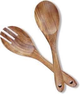 Venta al por mayor de fábrica: Cuchara de cocina de teca pulida, cuchara de madera para servir arroz, espátula de teca antiadherente, pala para arroz, cuchara para sopa - Product Image 4