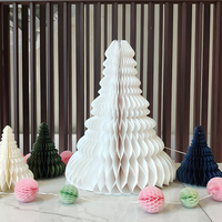 Sapin de Noël en papier artistique de 31,5 po (80 cm) avec impression offset 4 couleurs, modèle CE-8P055, provenant de Taïwan, décoration de fête