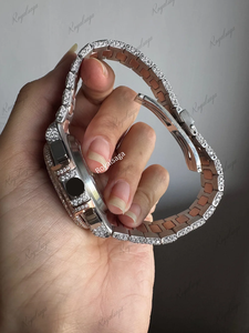 Montre mécanique de luxe pour homme, personnalisée, de haute qualité, classique, carrée, avec diamant Moissanite D VVS1 de 41 mm, prix d'usine, prête à être expédiée - Product Image 3