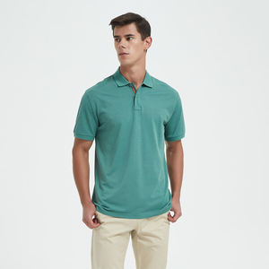 Camisetas Polo de Diseño OEM 2026, Logotipo Personalizado, Poliéster y Algodón, Color Sólido, Uniforme de Golf, Camiseta Polo para Hombre - Product Image 2