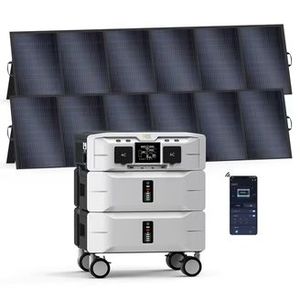 DISPONIBLE DÉS ORNEUR SP5000 Centrale Électrique Portable & Générateur Solaire avec 2 Panneaux Solaires 500W, 5000W 5120Wh, pour la Maison et l'Extérieur - Product Image 1