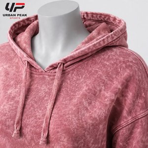 Premium <b>Women</b> Acid Wash <b>Hoodie</b> With Vintage Faded Texture <b>Soft</b> Cotton Fabric And Comfortable Fit For Casual Streetwear - Product Image 5