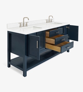 Meuble de salle de bain Sarah 72 pouces, vasque simple, uniquement le meuble, 3 options de finition, fabricant OEM Vietnamien - Product Image 4