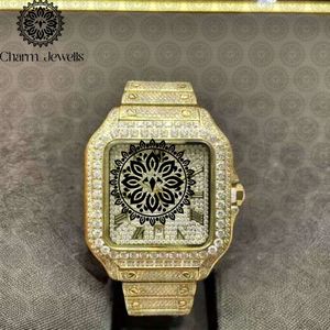 Reloj de Lujo para Hombre Charm Jewells, de Acero Inoxidable, Caja Cuadrada, Movimiento Mecánico, Fecha Automática, Cristal de Zafiro Luminoso, 10 Bar - Product Image 4