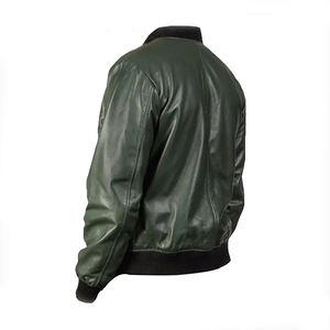 Chaqueta de Cuero Vacuno Verde Original 2026 OEM, la Más Vendida, para Hombre, 100% de Alta Calidad, Impermeable y Resistente al Viento, Moda de Invierno - Product Image 2