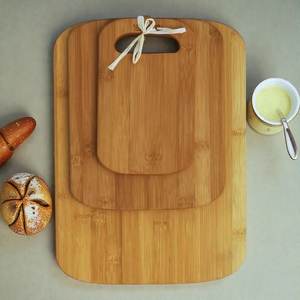 ชุดเขียงไม้ไผ่3ชิ้นเขียงไม้สำหรับเตรียมอาหารในครัวเขียงไม้เป็นมิตรต่อสิ่งแวดล้อมพร้อมที่จับ - Product Image 5