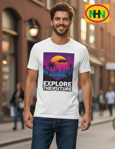 T-shirt en coton tricoté de luxe pour homme, qualité OEM, 100 % coton, imprimé sérigraphié, respirant, écologique, 180 g, impression personnalisée, vente en gros BD - Product Image 2