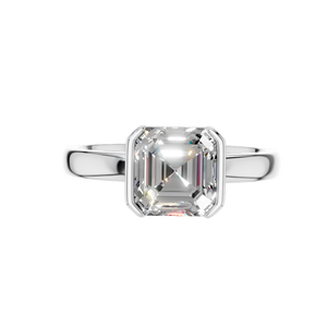 Custom Women's S925 <b>Silver</b> <b>Emerald</b> Cut VVS D Moissanite Luxury Rhodium Plated Wedding Engagement <b>Ring</b> for Anniversary Party - Product Image 5