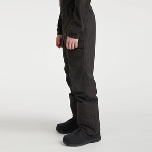 Pantalon de ski pour homme, couleur noire, imperméable, fermeture éclair et boutons, poches avant et arrière, pour la marche, la pêche et le ski. - Product Image 3