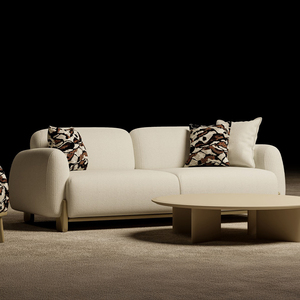 Moderno Sofá Chesterfield de Tres Plazas, Elegante y Tradicional, Tapizado en Terciopelo, con Brazos Curvos, Respaldo Acolchado y Base Giratoria para Sala de Estar - Product Image 3