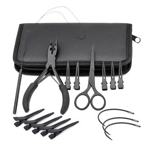 Hair Extension Tools Kit With Plier Loop <b>Ring</b> Scissor and <b>Clips</b> Set Professional Salon Hair Extension Installation Repair - Product Image 5