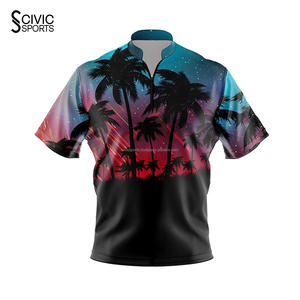 Ventes chaudes Maillots de bowling réversibles personnalisés imprimés par sublimation Tailles plus grandes Chemises d'équipe bon marché - Product Image 1