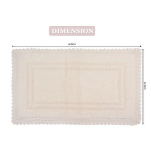 Tapis de bain personnalisés en coton tissé 100% écologique, légers, durables, séchage rapide, confortables, antidérapants, pour la maison, l'hôtel, la salle de bain - Product Image 6