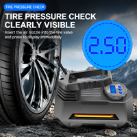 High Quality Digital Car Tire Inflator With Pressure Gauge Portable Air Compressor Auto Tyre Pump for Motorcycle Bicycle