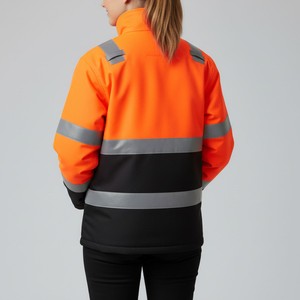 Chaqueta de Trabajo Reflectante de Alta Visibilidad, Ropa de Seguridad Impermeable y Resistente al Viento para Trabajos al Aire Libre - Product Image 6