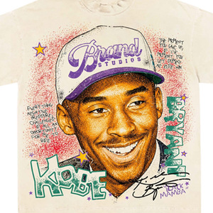 T-shirt homme à manches courtes 100 % coton, coupe classique, col roulé, imprimé sérigraphié graffiti, uni et formel - Product Image 5