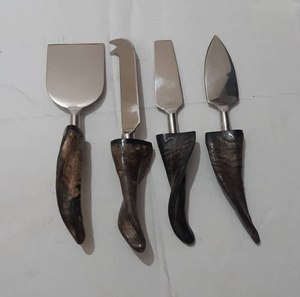 Premium Quality Flatware <b>Set</b> & 18/<b>8</b> Stainless Steel Skeleton Design Handle Cutlery <b>Set</b> of 5pcs Durable Mirror Polish <b>Dinnerware</b> - Product Image 5