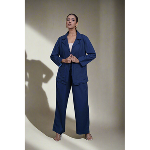 Conjunto de Traje con Blazer Azul Rey para Mujer - Product Image 4