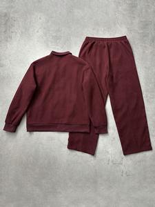 Ensemble veste légère et respirante à cordon de serrage avec finitions colorées et pantalon de sport ample et droit pour homme en polyester/nylon réfléchissant - Product Image 3