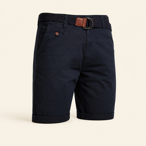 Wholesale Custom Mens Business Casual <b>Woven</b> Canvas 100% Cotton <b>Shorts</b> Summer Golf Mid Waist Plain Dyed Solid Comfort Custom Logo - Product Image 2